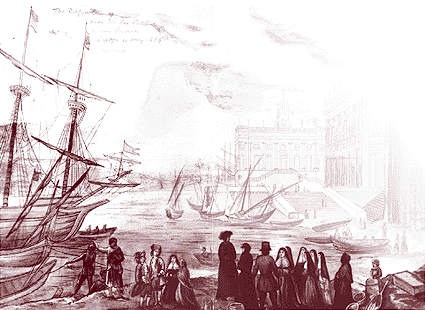 D�part de Dieppe de Marie de l'Incarnation 3 avril 1639